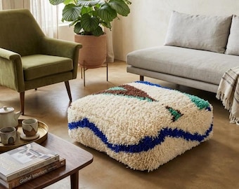 Handmade Moroccan pouf covers - vintage ottoman -