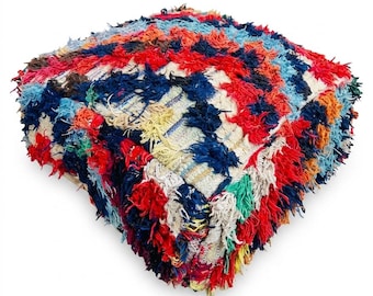 Handmade Moroccan pouf covers - vintage ottoman -