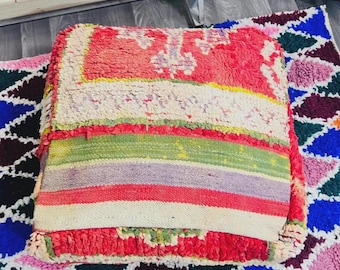 Fundas para pufs marroquíes hechas a mano - otomana vintage -