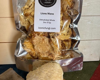 Dehydrated Lions Mane Mushrooms