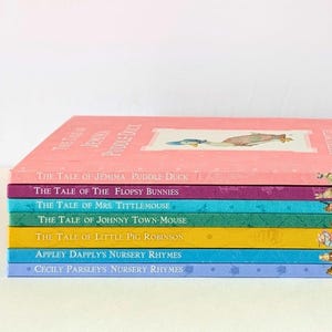 Beatrix Potter Peter Rabbit Library - Classic Picture Books for Children, Vintage Storybook Collection