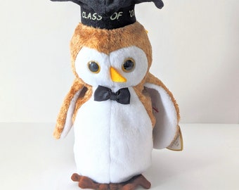 2000 Ty Mütze Baby Wisest Owl: Vintage Plüsch Sammlerstück