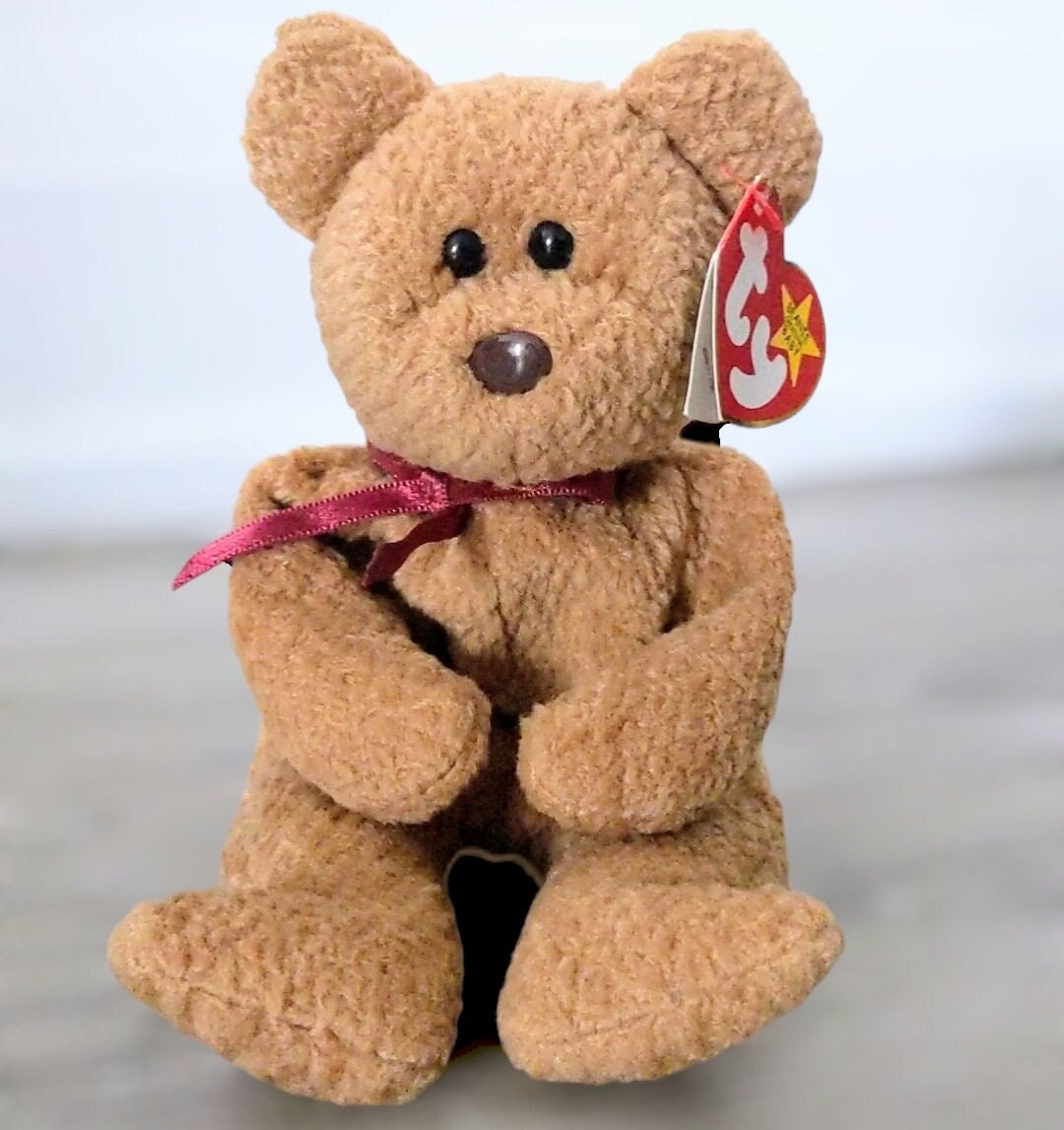 Brown Bear Curly Beanie Baby Worth Beanie Baby Vintage 1996 Curly