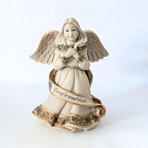 Vintage Sarah&#39;s Angels Confirmation Figurine 2005 – Collectible Religious Angel Statue & Perfect Gift for Home Decor