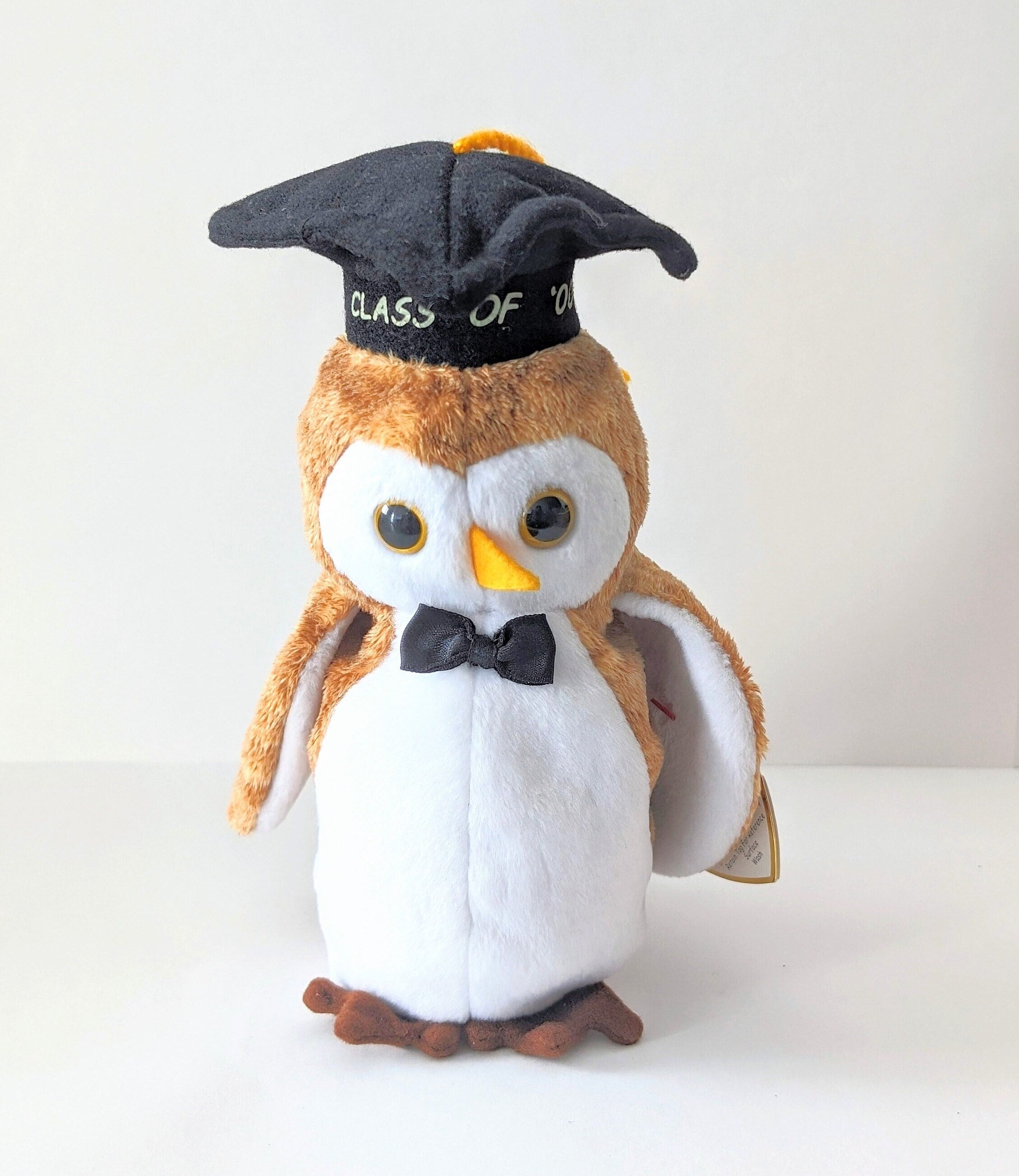 2000 Ty Beanie Baby Wisest Owl: Vintage Plush Collectible