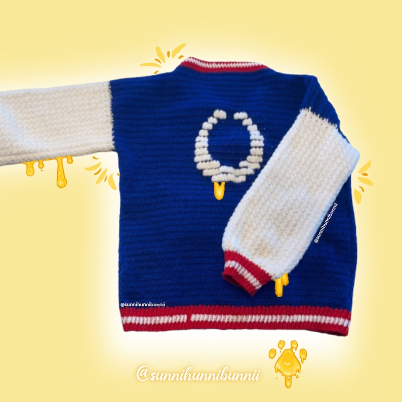 Crochet Pattern Sailor Guardian Varsity Jacket Etsy
