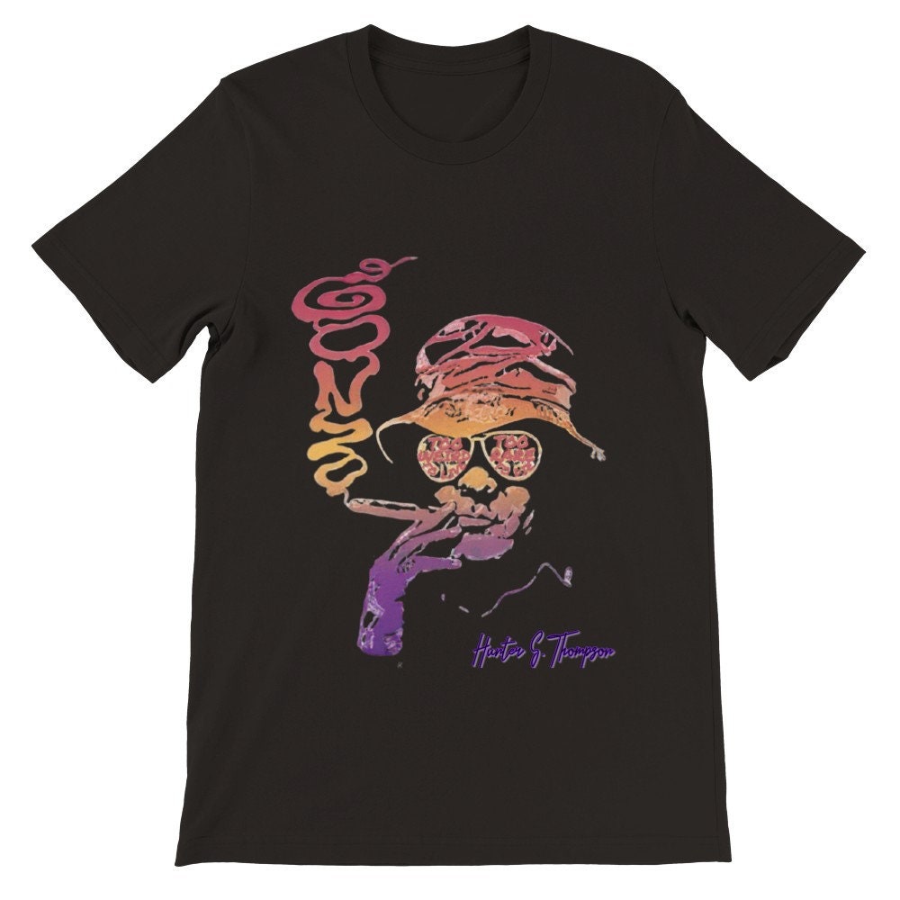 Discover Hunter S Thompson T-shirts | Psychedelic Art T-shirt | Freak Power Gonzo Logo Pop Art