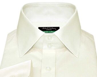 knee length dresses for ladies Quattro Flex Dress Shirt with Semi-Spread Collar Black 2XL / Black main image 1