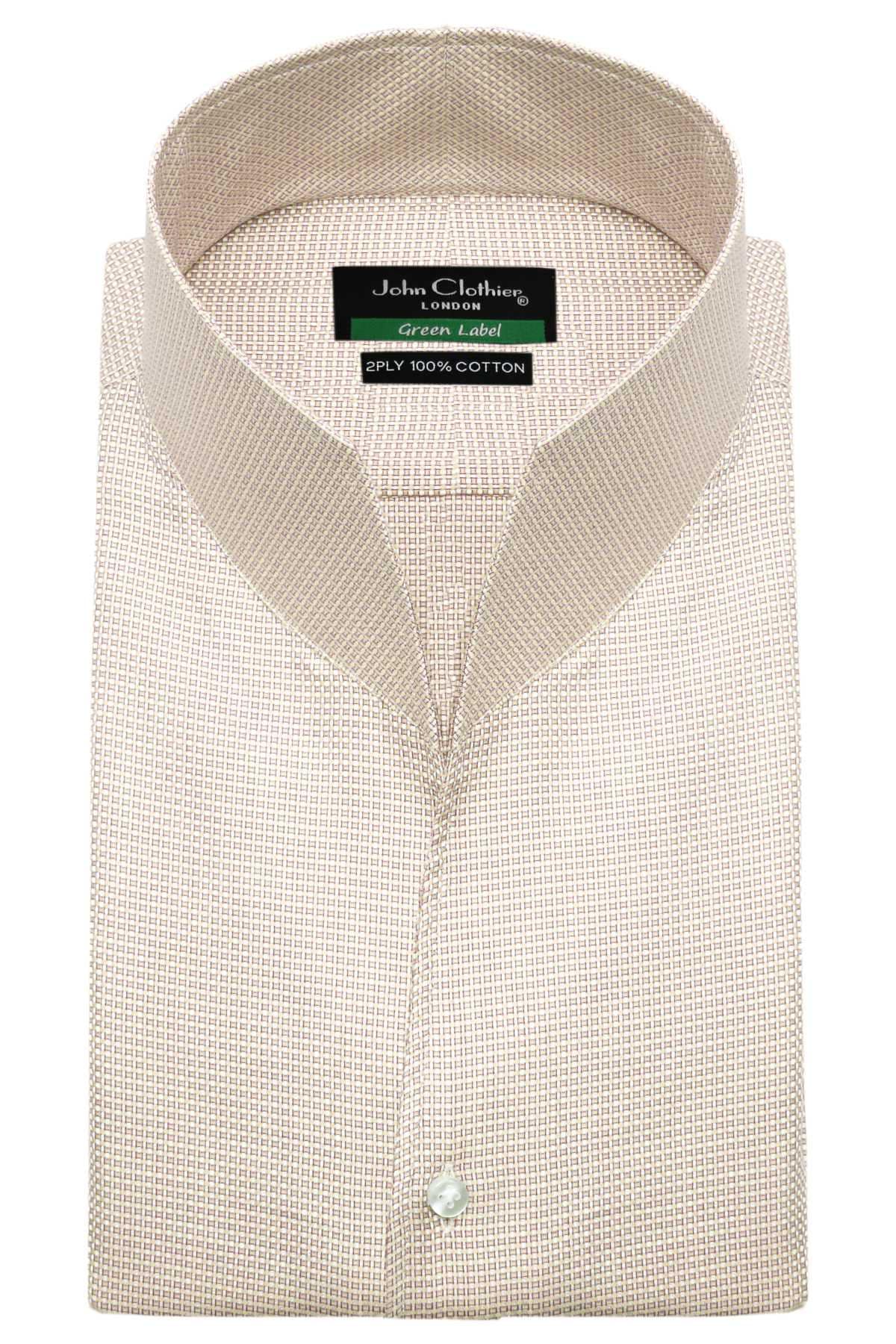 High Open V Large Collar Dress Shirts Men's Tall Neck Collar