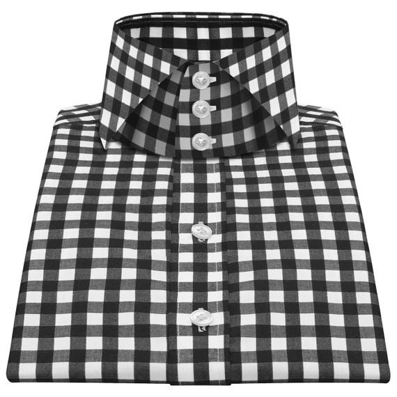 green emerald velvet dress Black and White Plaid Suit main image 0
