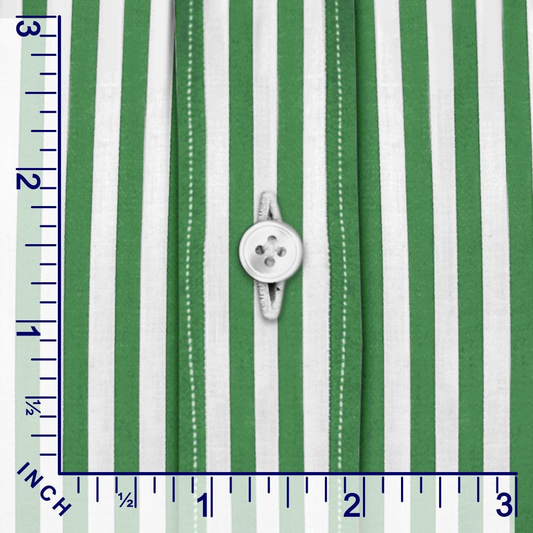 white dress shirt with green stripes Green White Stripe Shirt With White Collar And Cuffs