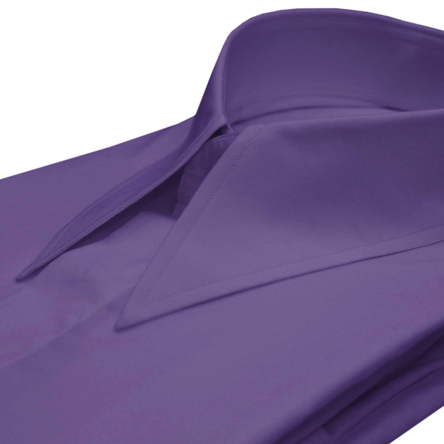 strapless open back dress Men's Purple Long Sleeve Dress Shirt 15.5 32/33 / Purple main image 1