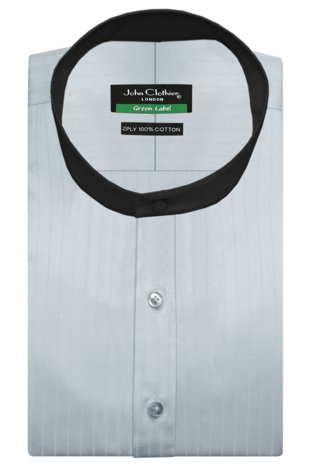 Grandad Chinese Mandarin Collar Shirt/ Band Mao Nehru Collar Full ...