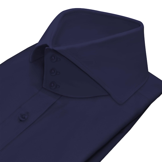 dress blues collar Men's High Windsor President Cutaway Navy Blue Long Sleeves Office Formal Shirt Color:Burgundy (DarkRed) Suzie Tulle Tiered Dress autumn outfit inspo Coat day comfort while maintaining