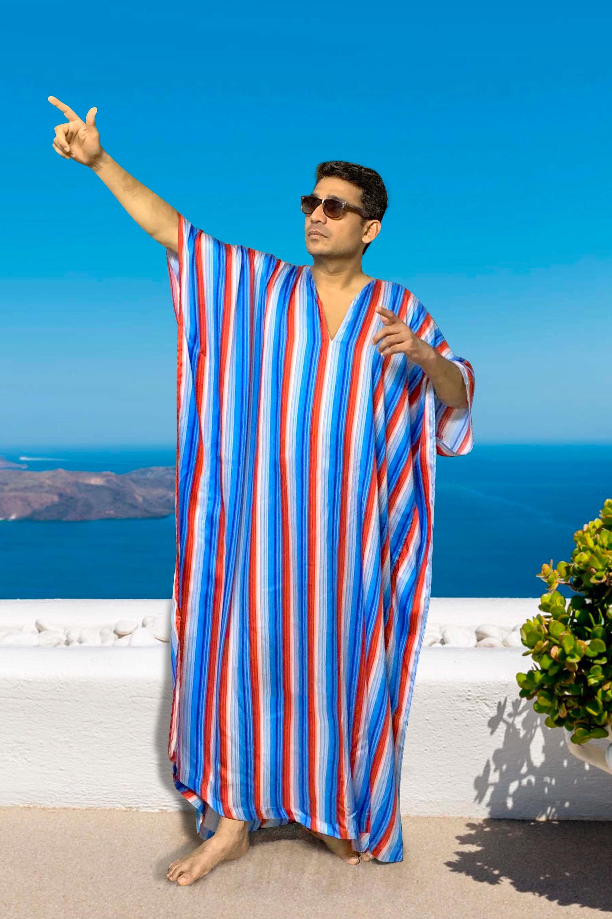 Multi Rainbow Stripes Tencel Kaftan Boho Beach Cover-up Holiday Resort Lightweight Caftan - Etsy Multi Rainbow Stripes Tencel Kaftan Boho Beach Cover-up Holiday Resort Lightweight Caftan - Etsy