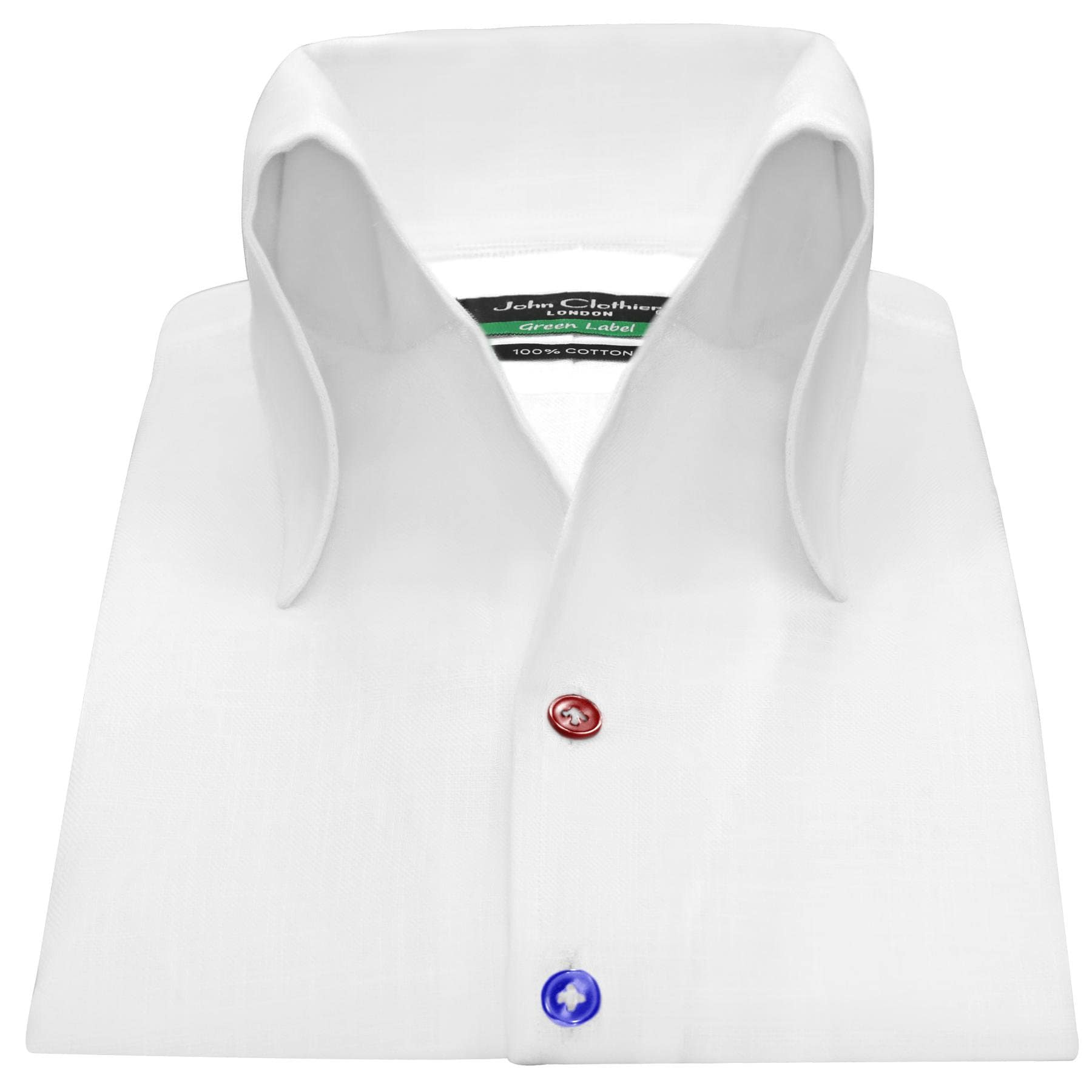 the phos open collar shirts （white） Karl Lagerfeld High Open Button-down Bow Collar White Shirt