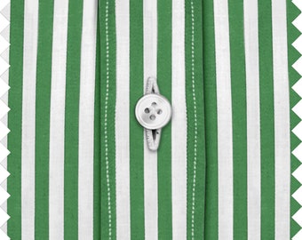Green, White Stripes Men's Formal Business Button Down Collar Custom Made  Shirt 100% Cotton Long Sleeves Bankers Dress Shirt - Etsy Israel