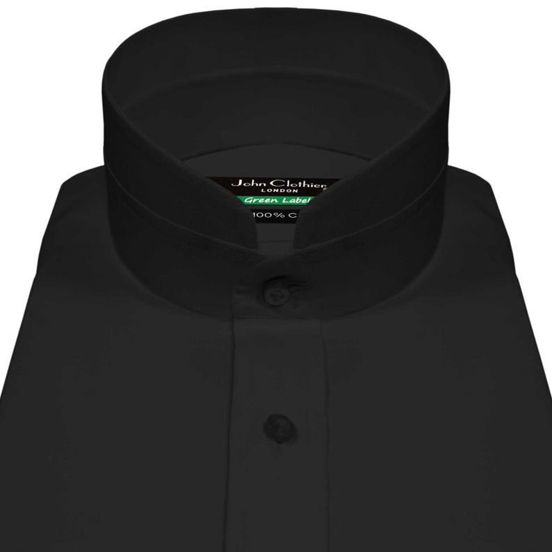 Nehru Collar Shirt Jet Black Birthday Party Dress Shirt Etsy