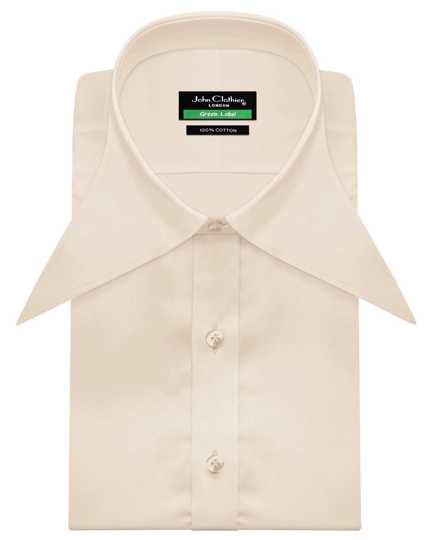 cream color mens dress shirt Men's Basic Solid Color Button Up Dress Shirt (Beige), Beige / X-Large/17-17.5 Neck/34-35 Sleeve