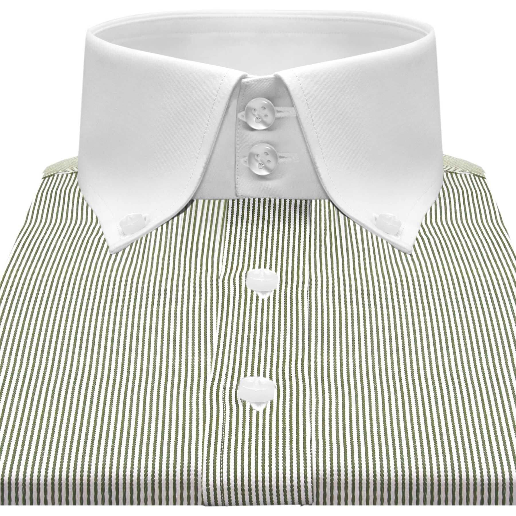 polo button down dress shirts Men's Magnetic Brooks Brothers x MagnaReady Stretch Long Sleeve White Button-Down Collar - Size Small - Parkinson's Adaptive Clothing