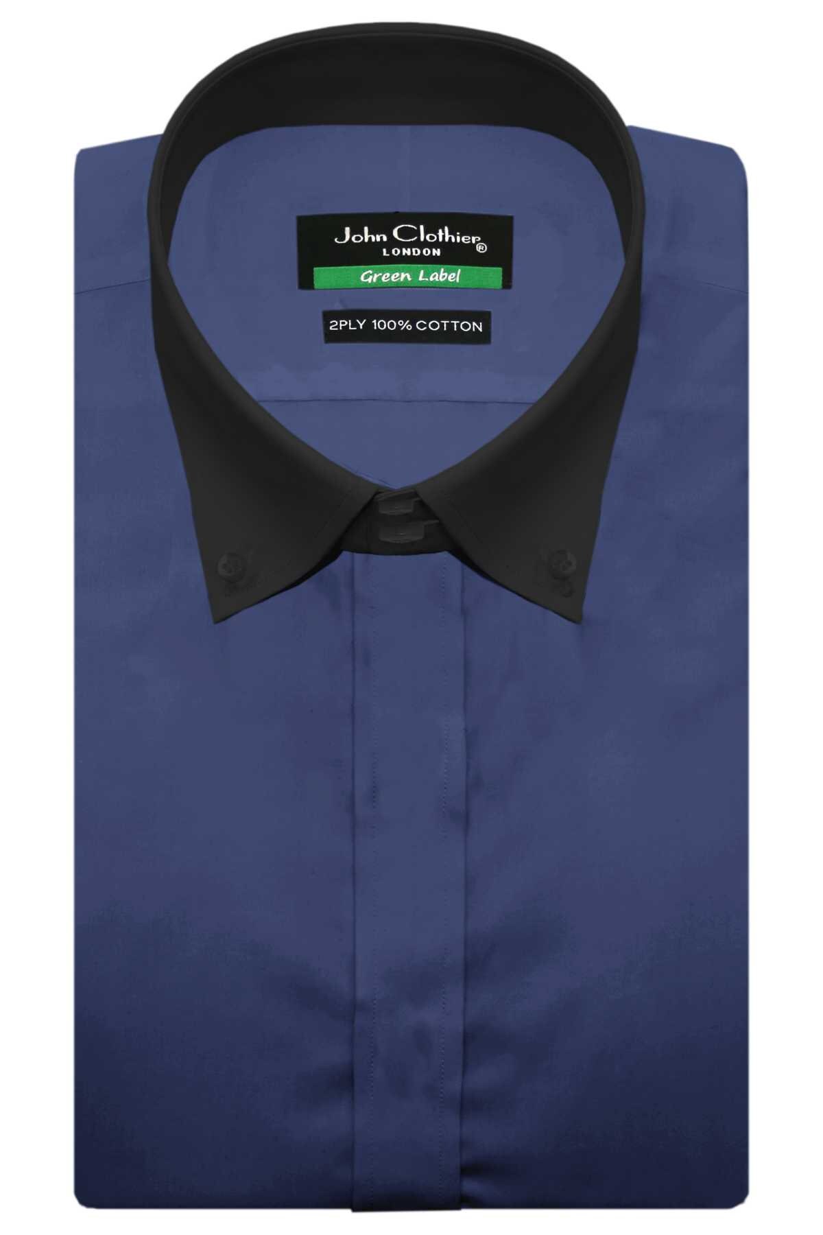 Handmade Giza Cotton Navy Blue Polo Shirt, Oxford Point Collar - Etsy