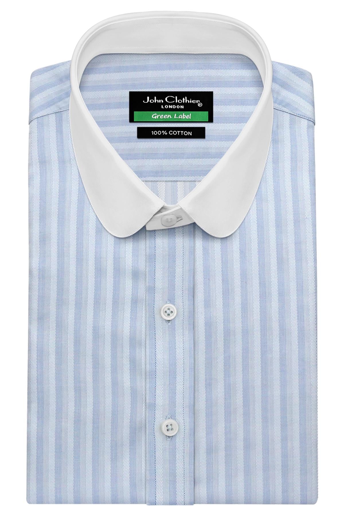 penny collar dress shirt Mens Edwardian Penny Collar Shirt, 1930s Style Tab Collar