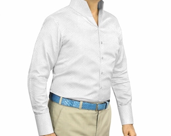 Men's White No Collar Dress Shirt T Shirt Style Open V Neck Collarless 100% Cotton Modern Look Smart Casual Business Dress Workout Shirt - Etsy Men's White No Collar Dress Shirt T Shirt Style Open V Neck Collarless 100% Cotton Modern Look Smart Casual Business Dress Workout Shirt - Etsy