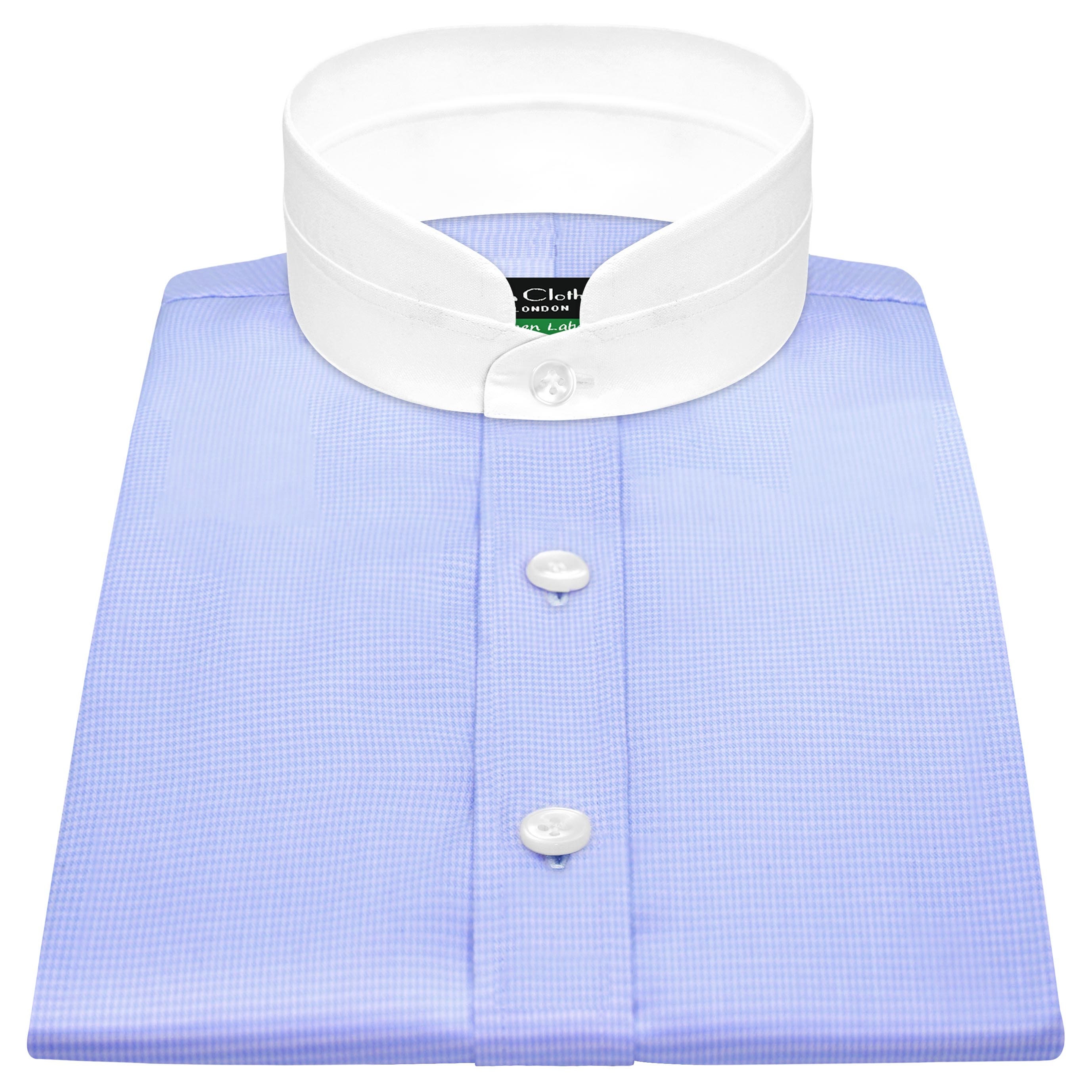 dress blues collar Men's High Blue Houndstooth Shirt 2.5'' High Nehru Collar Custom-made Designer China Mandarin Collar Grandad Shirt Pleated Waist Shirt Dress Cocktail Dresses Color:Black Nude Way stretch Built in