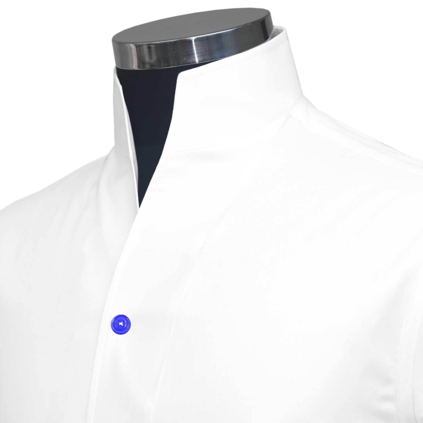 Karl Lagerfeld High Open V Collar White Evening Dress Shirt
