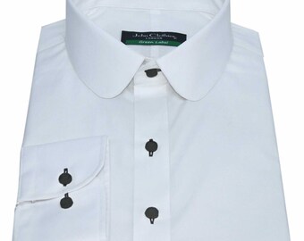Pin collar overhemd - Franse elegantie - THE NINES Pin collar overhemd - Franse elegantie - THE NINES