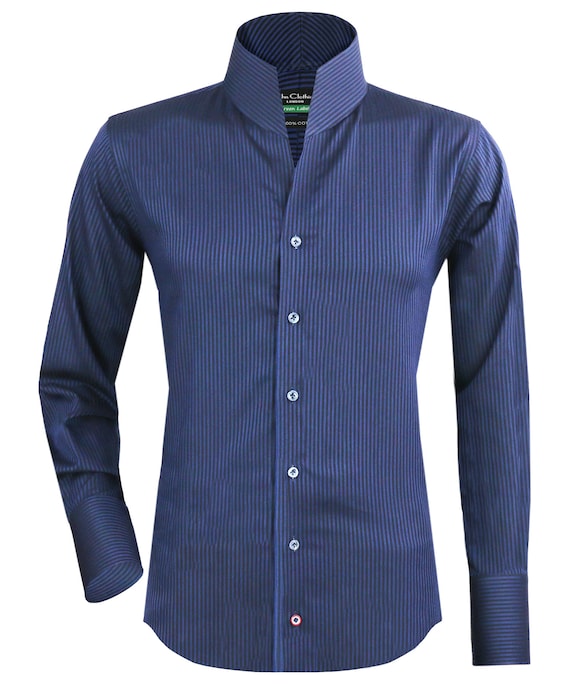 slim fit dress slacks DiBanGu Mens Dress Shirt Solid Sage Green Splicing Silk Button Down Shirt, M main image 0