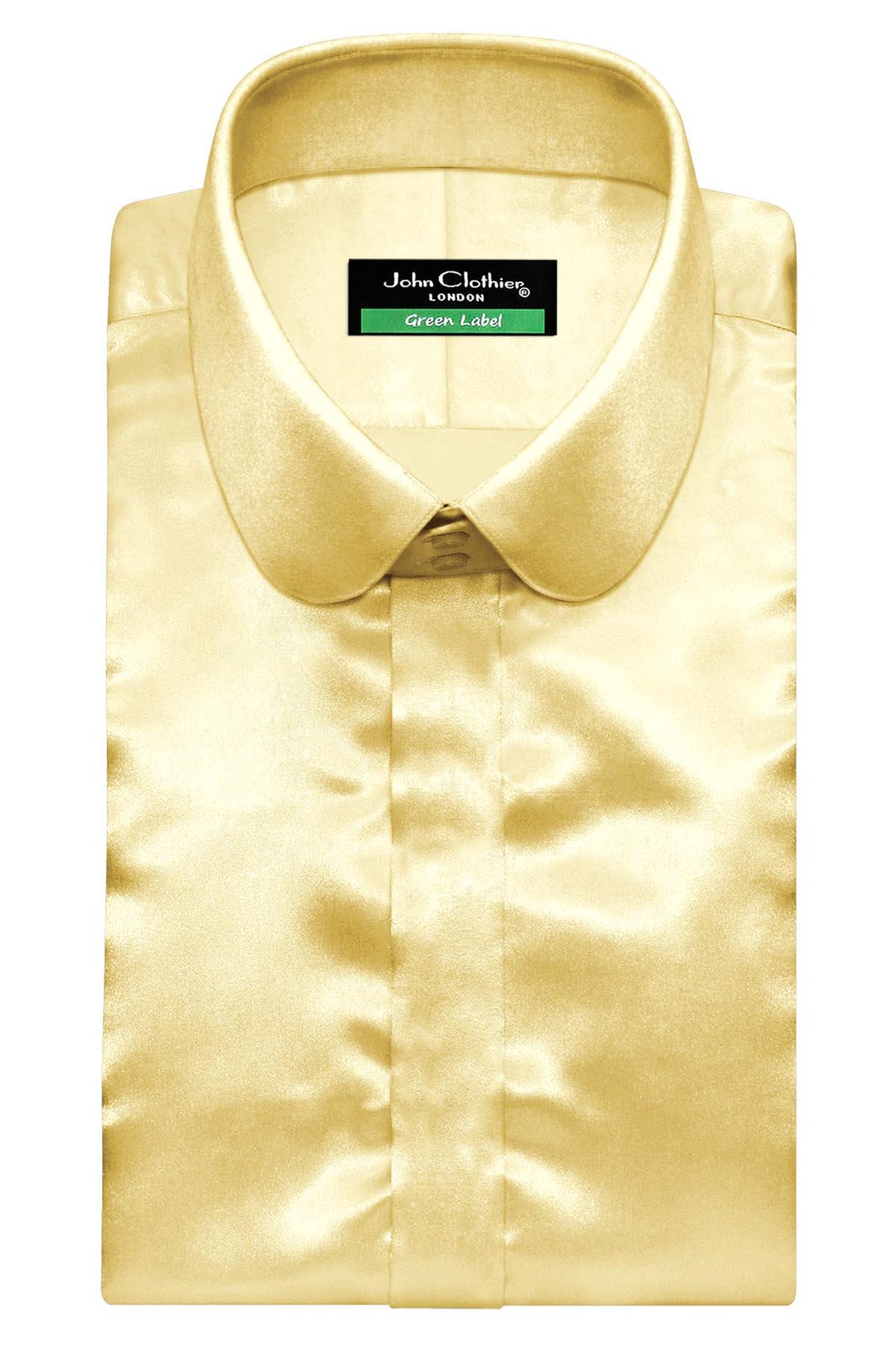 shiny dress shirt men Men's Shiny Satin Dress Shirts Long Sleeve Button Down Silk Shirt with Bow Tie
