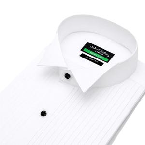 pleated front short sleeve dress shirt men white JMIERR Mens Button Down Vacation Linen Shirts Casual Shirts Beach Wedding Linen Shirts, S : Clothing, Shoes & Jewelry Made from 100% Polyester Ash & Erie White Oxford