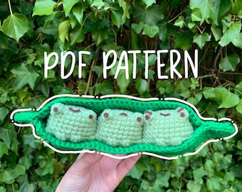 Crochet Frogs in a Pod Pattern [PATTERN ONLY]