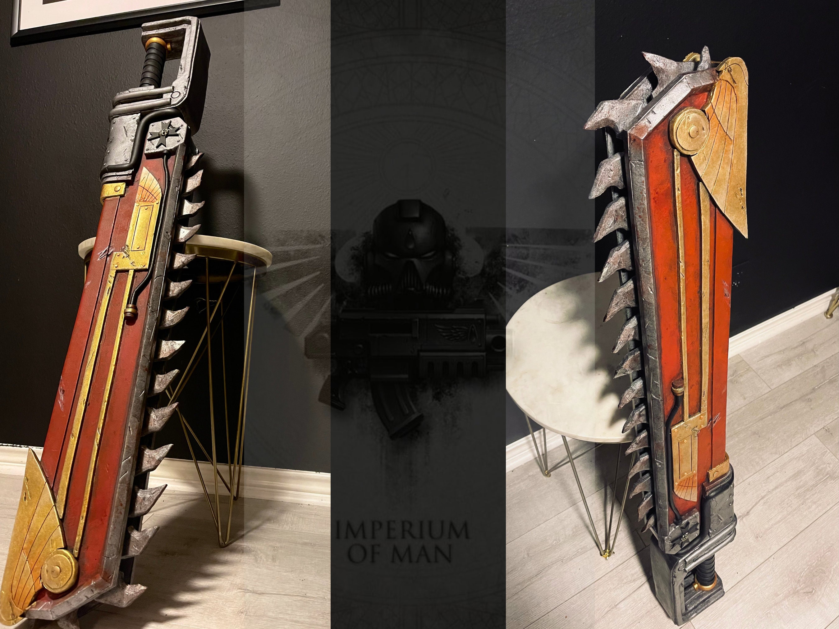 Custom Warhammer 40k EVA Foam Chainsword Prop Choose Paint Etsy Hong Kong