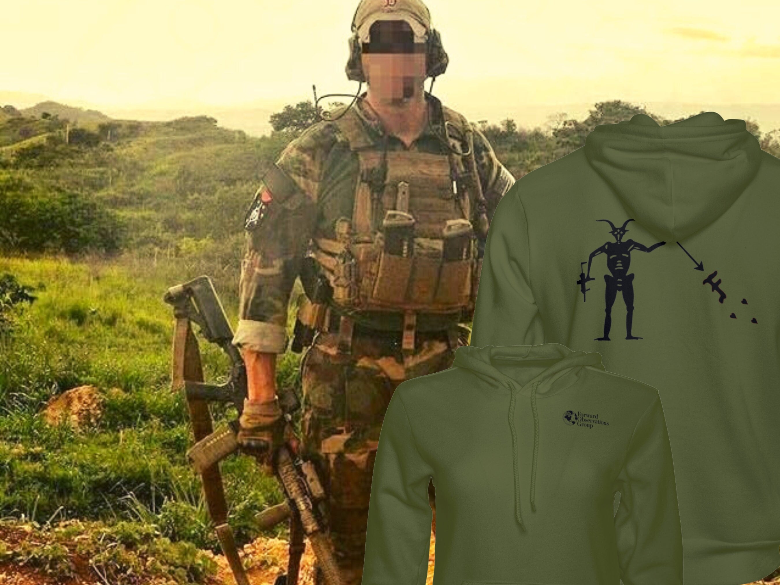 hoodie militaire