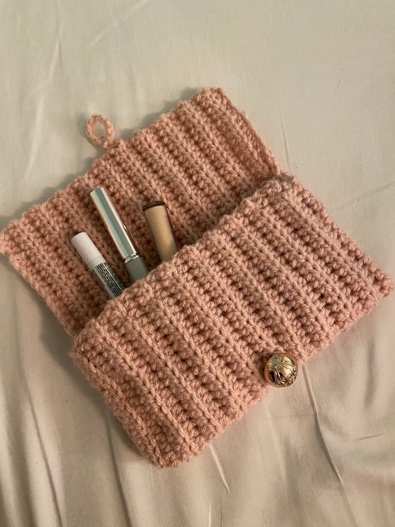 Crochet Makeup Bag Clutch 