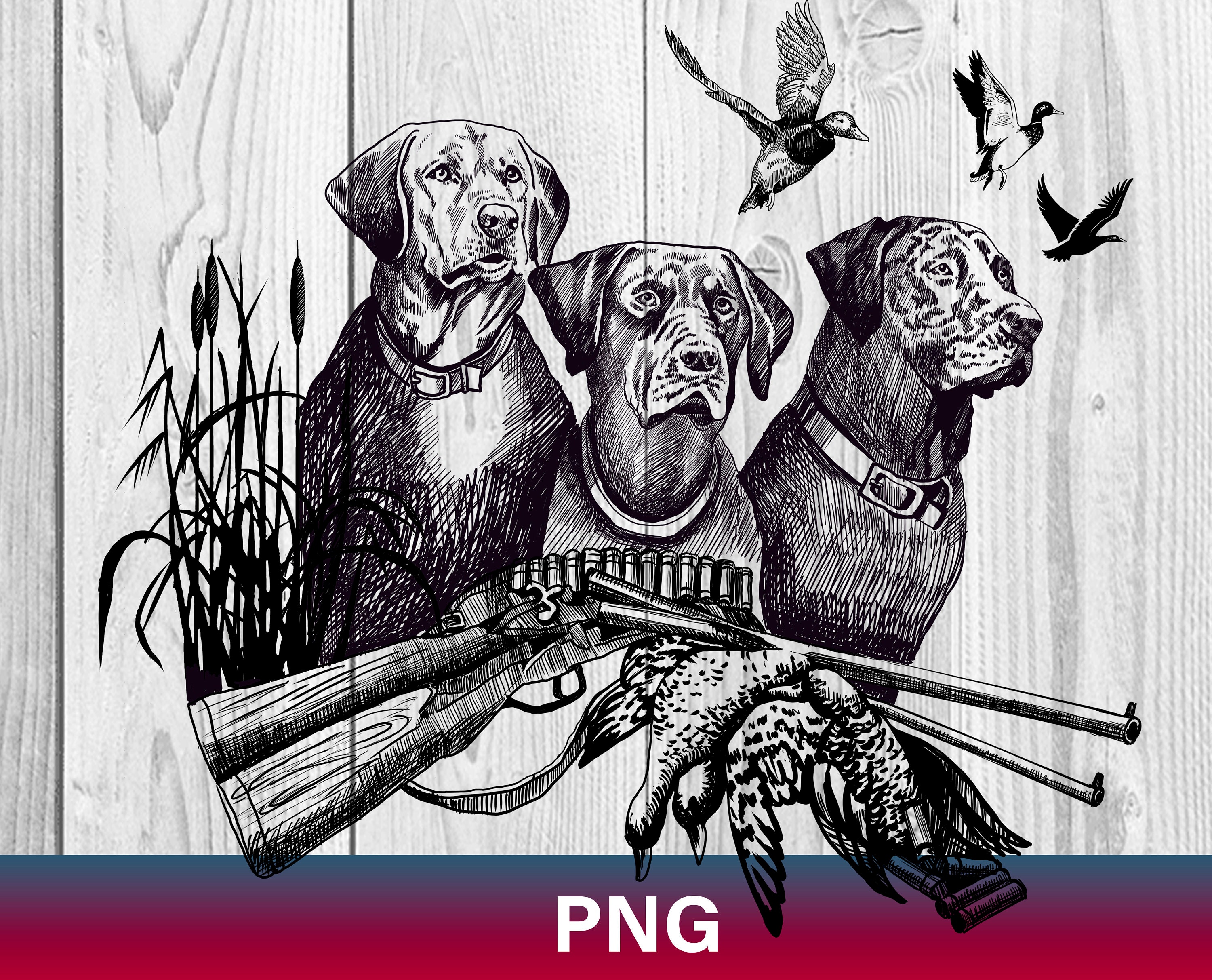 Hunting Png Hunting Dog Png Duck Hunting Sublimation Etsy