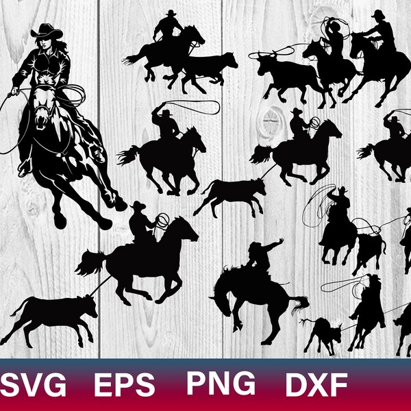 Cowboy Clipart - Etsy