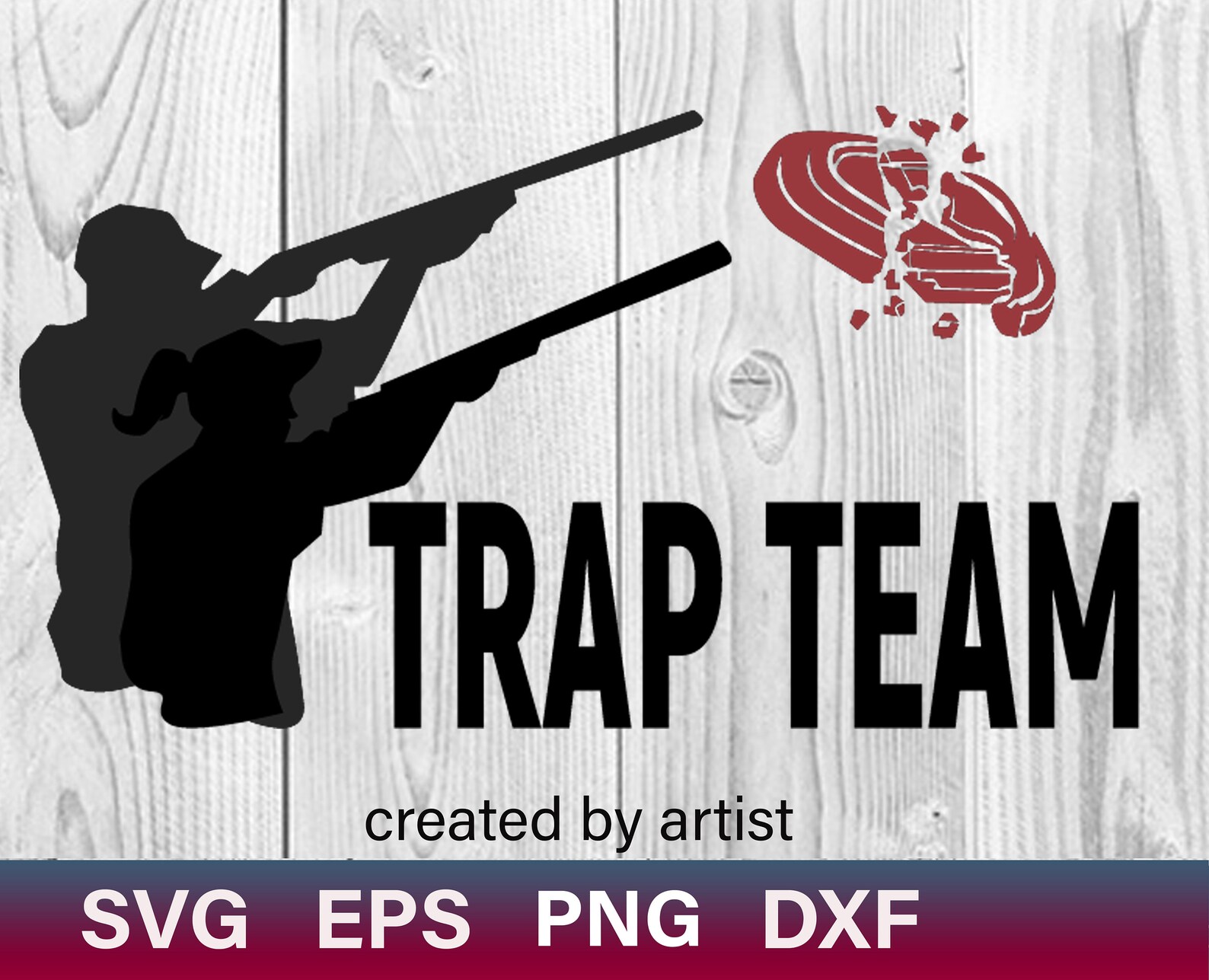 Pull Svg Trap Team Svg Trapshooting Svg Sporting Clay Etsy