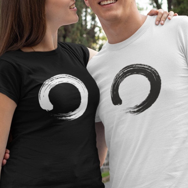 Zen Shirt, Enso Circle Spiritual Clothing, Meditation Shirt, Inspirational Buddhist T-shirt, Introvert Shirt, Simple Mindfulness