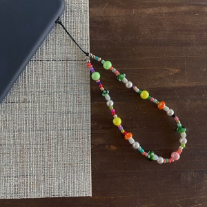 Beaded Phone Charm - Mixed Beaded Phone Strap - Phone strap-Cell phone accessories