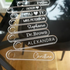 Personalized Tumbler Name Tag | 40oz 30oz | Name Plate | Personalized Stanley Accessory| Stanley 2.0 Lid Name Plate