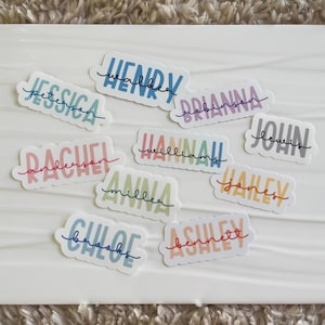 Personalized name sticker, Custom name sticker, Pastel name sticker, Water bottle sticker, Tumbler sticker, FREE SHIPPING!