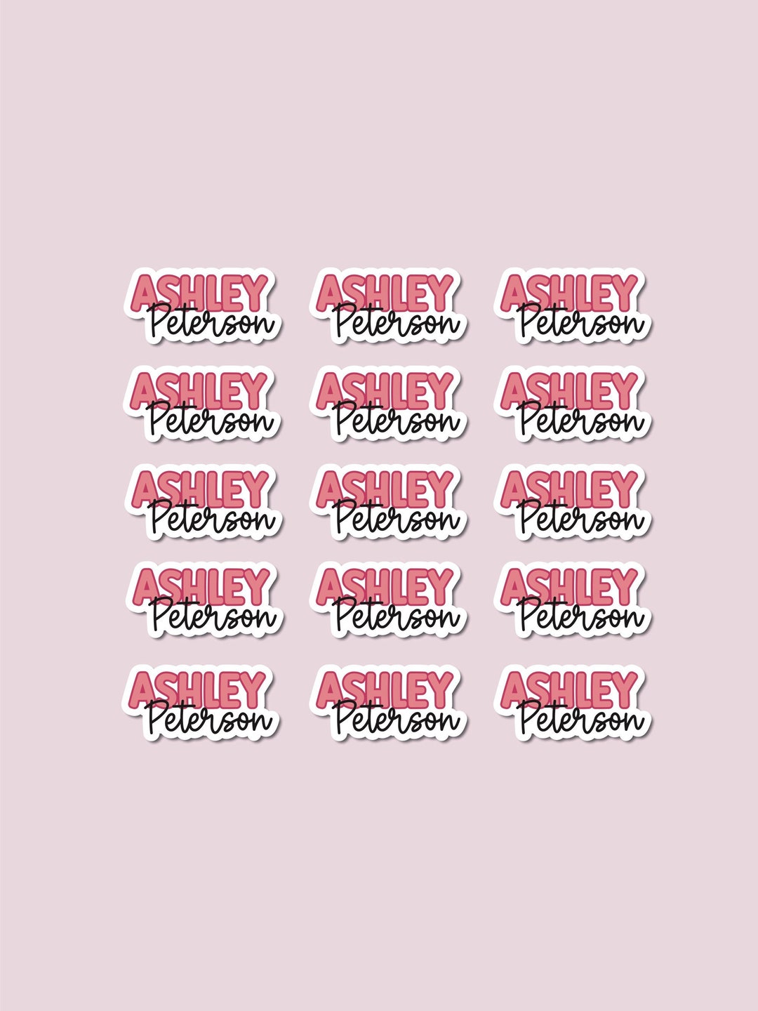 15 Name Stickers Personalized Name Stickers Custom Name Stickers 15 Name Stickers Personalized Name Stickers Custom Name Stickers