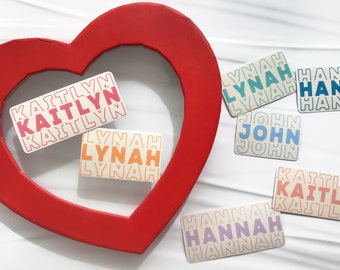 Personalized name sticker, Custom name sticker, Pastel name sticker, Water bottle sticker, Tumbler sticker, laptop sticker, FREE SHIPPING!