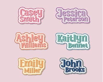 Personalized name sticker, Custom name sticker, name sticker, Laptop sticker, Water bottle sticker, FREE SHIPPING!