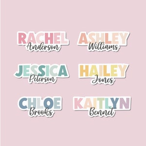 Personalized name sticker, Custom name sticker, Colorful name sticker, Water bottle sticker, Tumbler sticker, FREE SHIPPING!