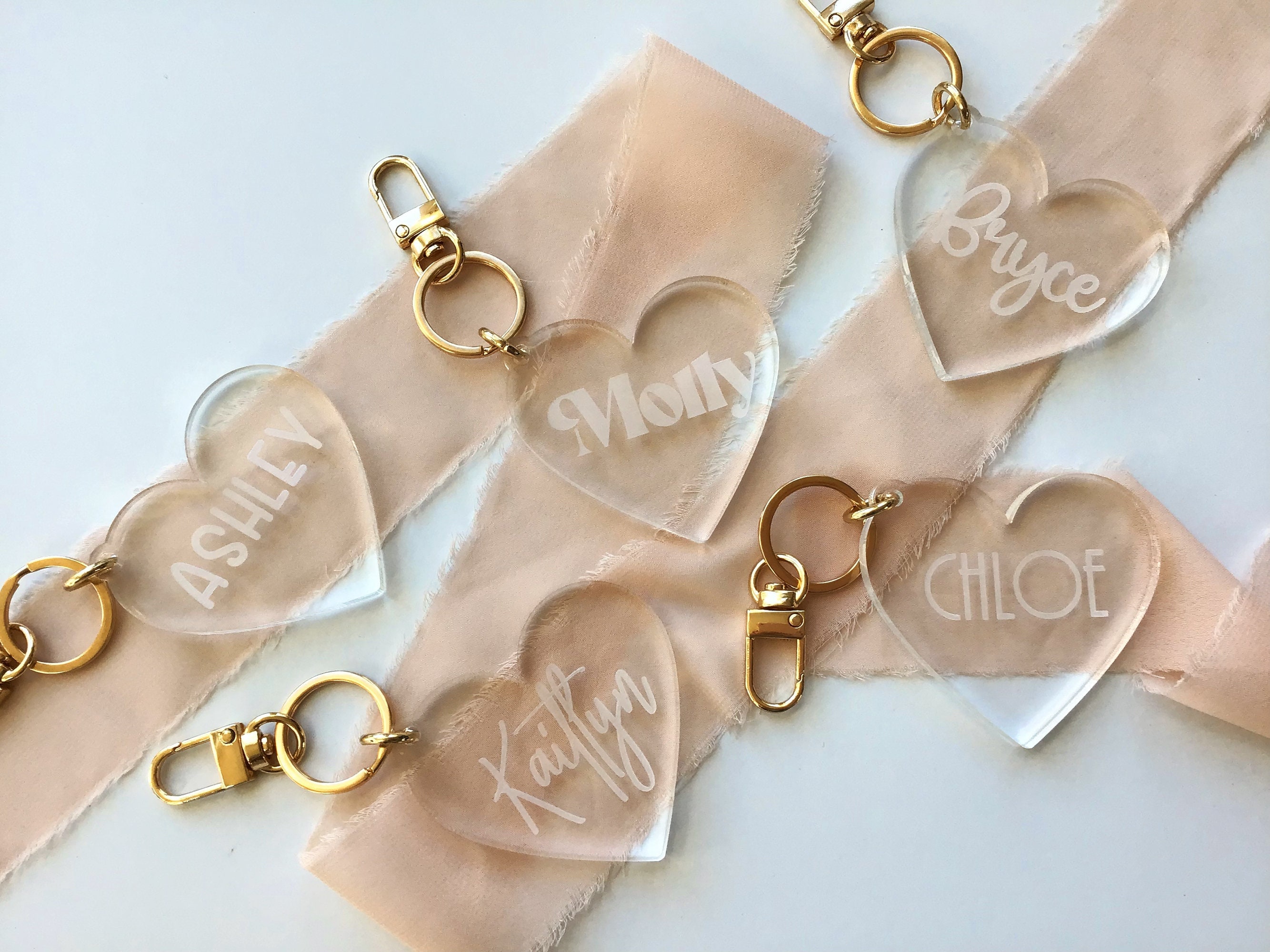 personalized laser etched acrylic keychain — the kimi collective