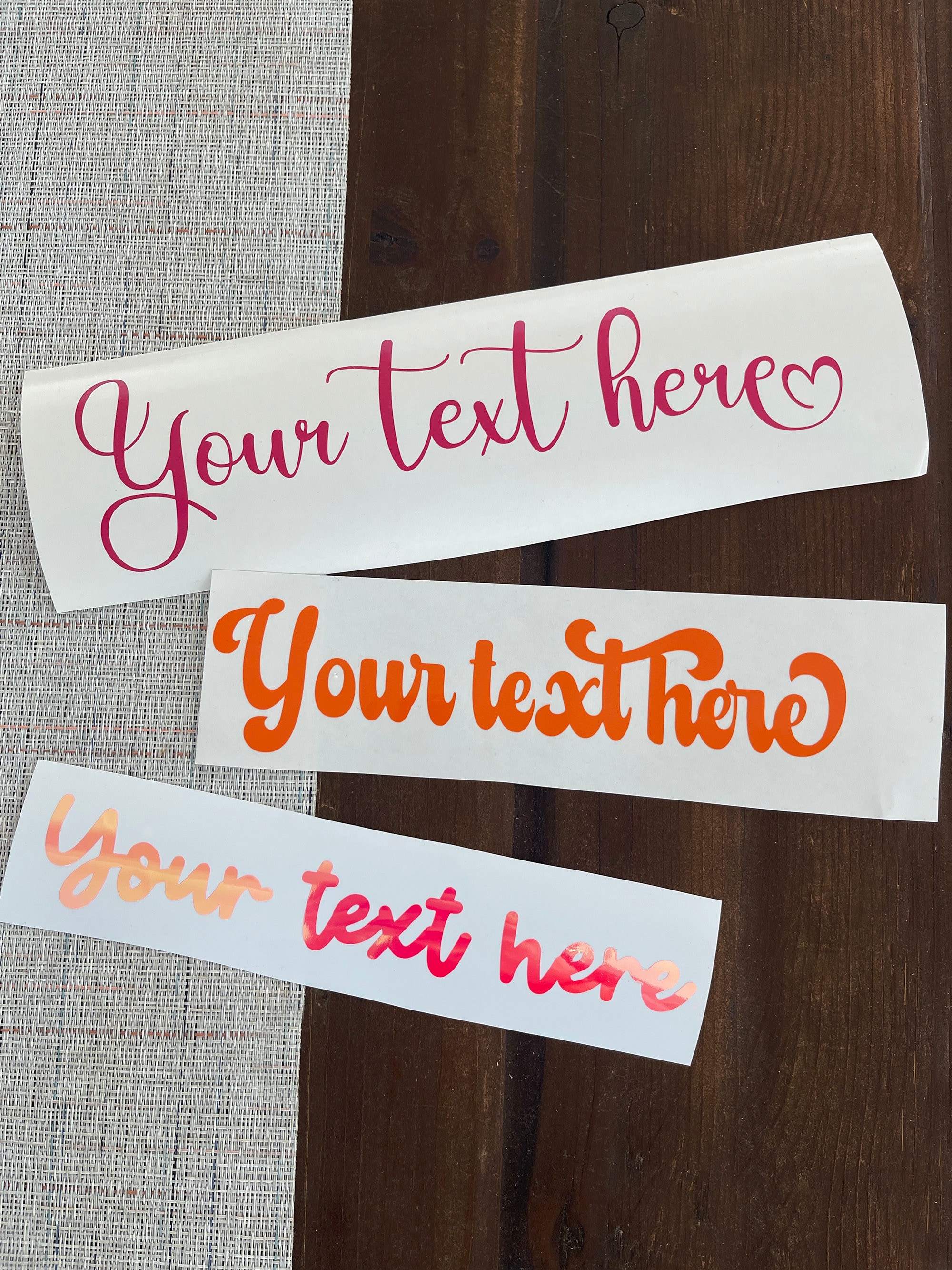 Custom Text Vinyl Decals - Build Your Own Decals - Personalized Decals- Custom Stickers-Car decals- Affirmation decals- Custom